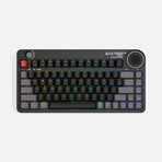 Azio FOQO Pro Keyboard, Space Grey Dark with Brown switches