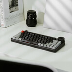 Azio FOQO Pro Keyboard, Space Grey Dark with Brown switches