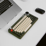 Azio FOQO Pro Keyboard, Olive Green Light with Brown switches