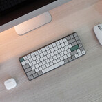 Azio Cascade SLIM Keyboard, Space Gray base with Brown switches