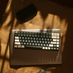 Azio Cascade Keyboard, Space Gray base with Brown switches