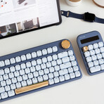 Azio IZO Keyboard with Blue switch (White Blossom)