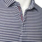 ZinoVizo // Bristol Polo Shirts // Navy + Whte (XL)