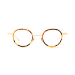 Men's Arthur Optical Frames // Matte Gold + Brown Marble
