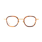 Men's Thierry Optical Frames // Matte Gold + Brown Marble