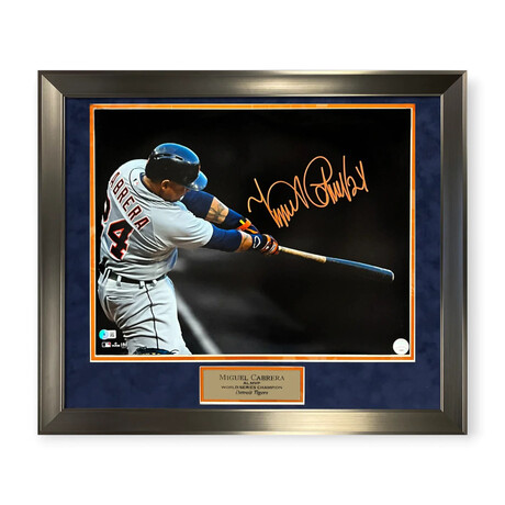 Miguel Cabrera // Detroit Tigers // Autographed Photograph + Framed