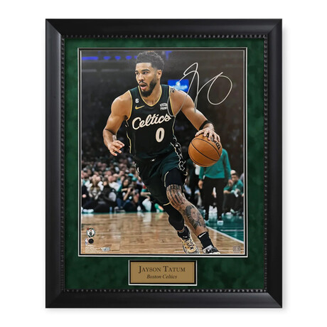 Jayson Tatum // Boston Celtics // Autographed Photograph + Framed