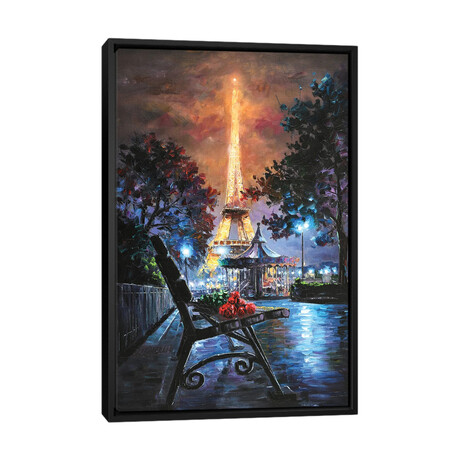 Romantic Eiffel Paris // Daniel Wall (26"H x 18"W x 1.5"D)