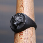 Wolf Ring // Black (Ring Size: 5.25)