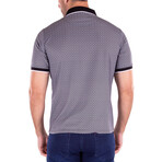 Half Button Short Sleeve Polo Shirt V2 // Black (L)