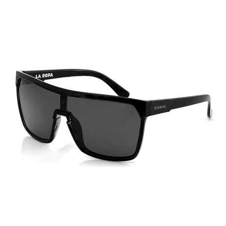 Men's La Ropa Sunglasses // Gloss Black + Gray