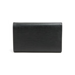 Louis Vuitton Epi Porte Monnaie Billets Tresor // Black