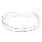 Cartier // 18k White Gold Ballerina Curved Diamond Ring // Ring Size: 5.25 // Store Display