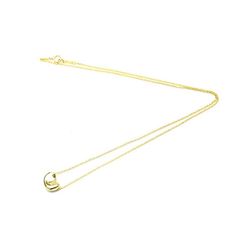 Tiffany & Co. // 18k Yellow Gold Bean Necklace // 16.14" // Store Display
