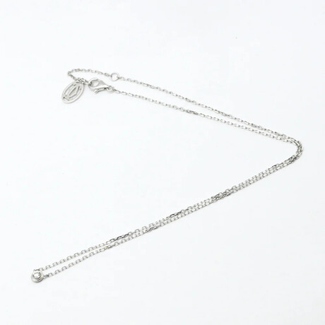Cartier // 18k White Gold Diamants Légers Necklace // 14.96"-16.14" // Store Display