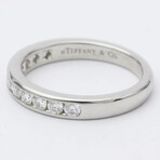Tiffany & Co. // Platinum Channel Setting Half Eternity Ring With Diamond // Ring Size: 5.5 // Store Display
