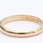 Cartier // 18k Rose Gold Wedding Band Ring With Diamond // Ring Size: 5.25 // Store Display