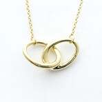 Tiffany & Co. // 18k Yellow Gold Double Loop Necklace // 15.94" // Store Display