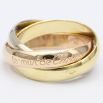 Cartier // 18k Rose Gold + 18k White Gold + 18k Yellow Gold Trinity Ring // Ring Size: 4.75 // Store Display