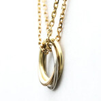 Cartier // 18k White Gold + 18k Rose Gold + 18k Yellow Gold Trinity De Cartier Necklace // 15.74"-17.32" // Store Display