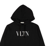 VLTN Logo Pullover Hoodie Sweatshirt // Black (XL)