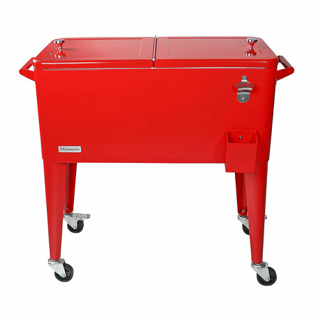 80 qt. Cooler Cart // Red