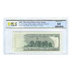 1996 $100 Small Size Federal Reserve Note // Insufficient Inking Error // PCGS Certified Choice Uncirculated 64