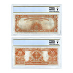 1922 $10 & $20 Large Size Gold Certificate // Set of 2 // PMG Certified Very Fine 30
