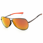 Men's Nike Outrider 20 CW1300 Sunglasses // Dark Gunmetal +Team Orange