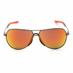 Men's Nike Outrider 20 CW1300 Sunglasses // Dark Gunmetal +Team Orange