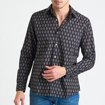 Amir Long Sleeve Button-Up // Black Paisley Print (M)