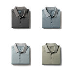 Sport Polo 4 Pack // Sage + Gray + Dusty Blue + Clearwater Blue (L)