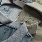 Sport Polo 4 Pack // Sage + Gray + Dusty Blue + Clearwater Blue (M)