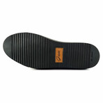 36'S Croc Leather Low Top Sneaker // Black Croco (US: 7)