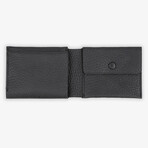 Stockholm L-Shaped Leather Wallet // Black