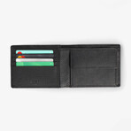 Stockholm Bifold Leather Wallet // Black
