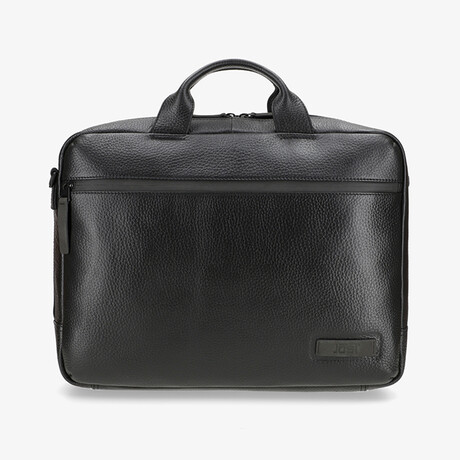 Stockholm Leather Business Bag 1 Compartment // M // Black