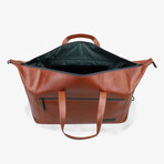 Malmö Leather Travel Bag // Cognac
