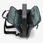 Stockholm Leather Daypack Backpack V1 // Black