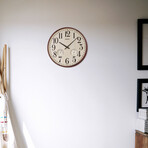 Iria Thermometer + Hygrometer Wall Clock // Cream