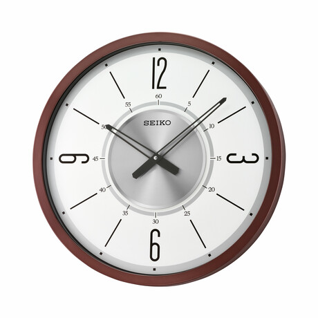Abbott Wall Clock // Metallic Brown