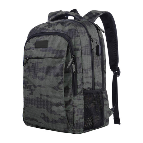 Carry-On Backpack // Gray Camo