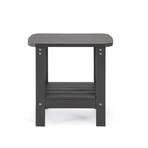 Carlo Outdoor Side Table // Neutral (Black)
