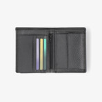 Stockholm Trifold Leather Wallet // Black