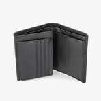 Stockholm Trifold Leather Wallet // Black