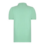 Solid Short Sleeve Polo Shirt // Mint (L)
