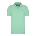Solid Short Sleeve Polo Shirt // Mint (L)