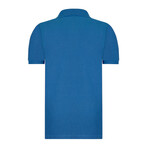 Solid Short Sleeve Polo Shirt // Sax (L)