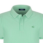 Solid Short Sleeve Polo Shirt // Mint (M)