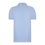 Solid Short Sleeve Polo Shirt // Sea Blue (XL)